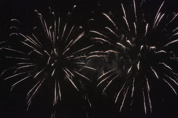 Italien Sizilien Marina Ragusa Feuerwerk Der Nacht — Stockfoto