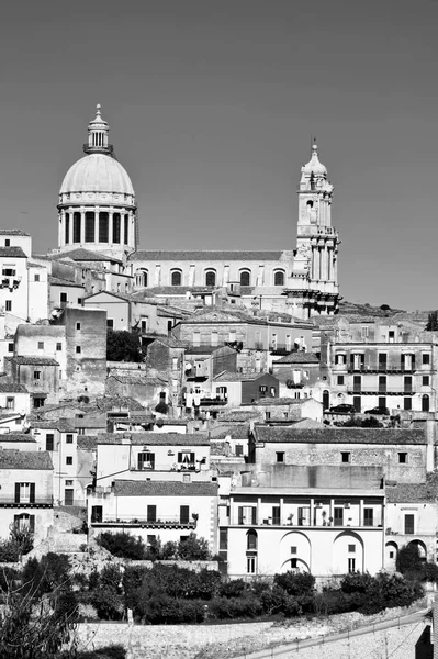 Italy Sicily Ragusa Ibla View City George Cathedral — Stock Photo, Image