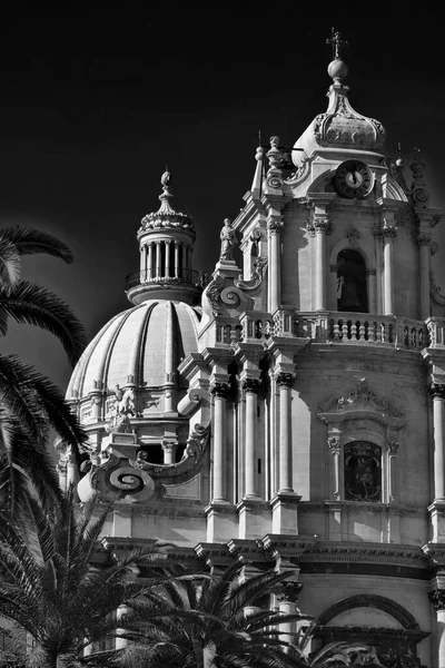 Италия Сицилия Рагуза Ибла Фасад Собора Святого Георгия Стиле Барокко — стоковое фото