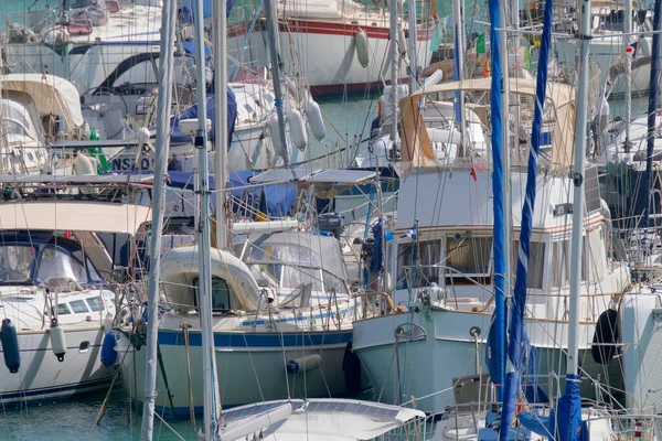 Talya Sicilya Akdeniz Marina Ragusa Ragusa Ili Ekim 2022 Limanda — Stok fotoğraf