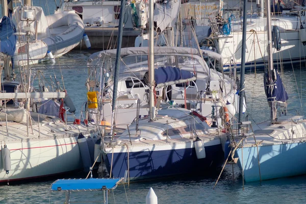 Italien Sizilien Mittelmeer Marina Ragusa Provinz Ragusa Oktober 2022 Luxusyachten — Stockfoto