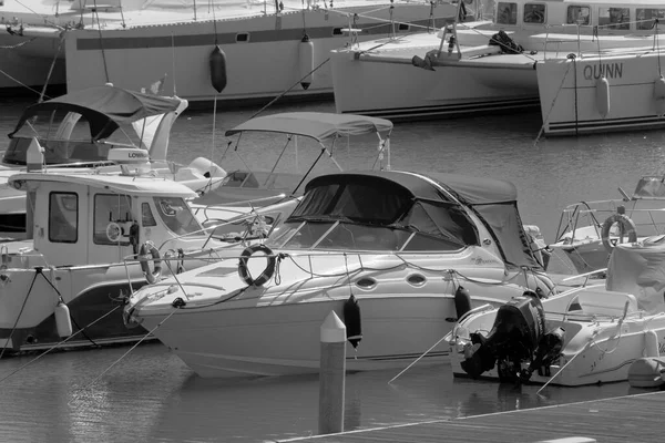 Italien Sizilien Mittelmeer Marina Ragusa Provinz Ragusa Oktober 2022 Luxusyachten — Stockfoto