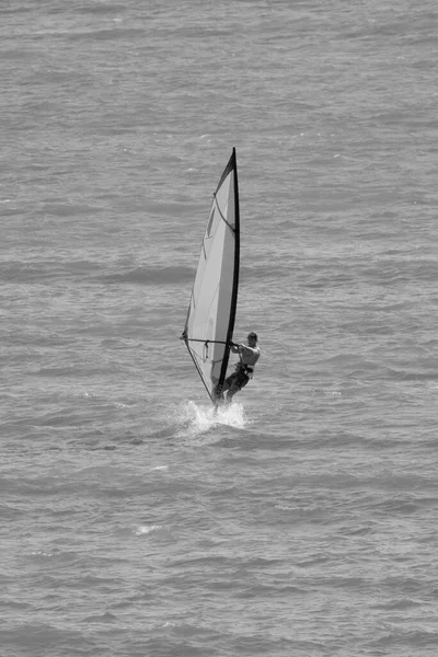意大利 西西里 地中海 拉古萨 拉古萨省 海上风帆手 — 图库照片