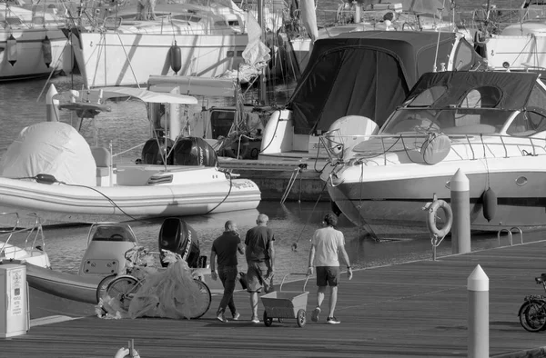 Taly Sicilya Akdeniz Marina Ragusa Ragusa Ili Ekim 2022 Limandaki — Stok fotoğraf