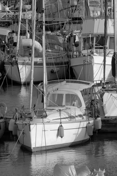 Italie Sicile Méditerranée Marina Ragusa Province Raguse Octobre 2022 Yachts — Photo