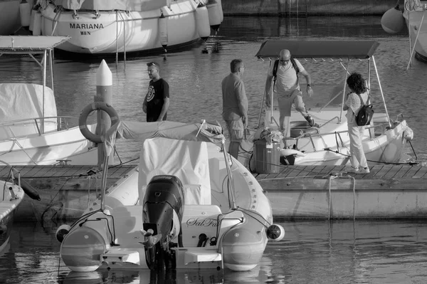 Italien Sizilien Mittelmeer Marina Ragusa Provinz Ragusa Oktober 2022 Menschen — Stockfoto