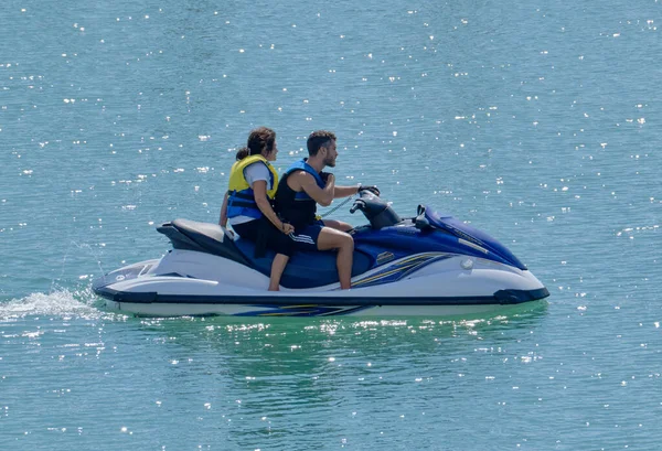 Italien Sizilien Mittelmeer Marina Ragusa Provinz Ragusa Oktober 2022 Jetski — Stockfoto