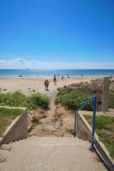 Itália Sicília Mar Mediterrâneo Litoral Arenoso Sul Playa Grande Província — Fotografia de Stock