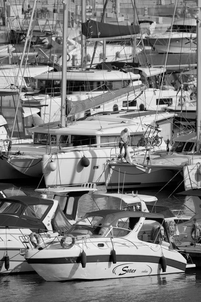 Italie Sicile Méditerranée Marina Ragusa Province Raguse Octobre 2022 Yachts — Photo