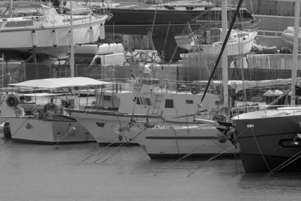 Italy Sicily Marina Ragusa Ragusa Province Local Fishing Boats Luxury — Stock Photo, Image