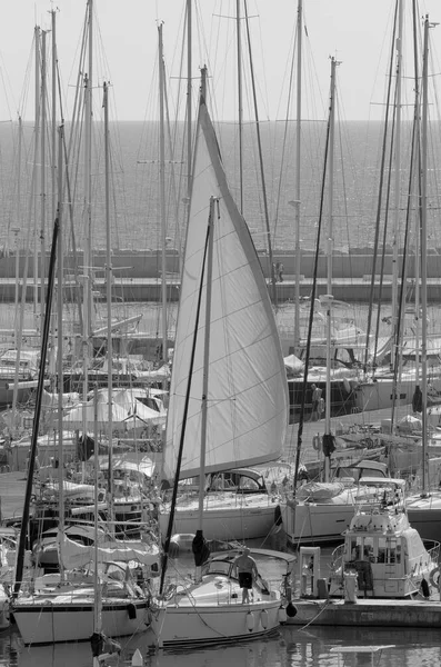 Talya Sicilya Akdeniz Marina Ragusa Ragusa Ili Ekim 2022 Limandaki — Stok fotoğraf