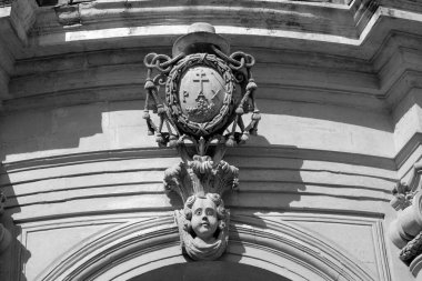 İtalya, Sicilya, Scicli (Ragusa ili), St. John 's Barok Kilisesi cephesi (18. yüzyıl AC)