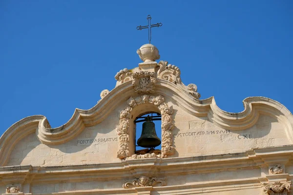 Italia Sicilia Scicli Provincia Ragusa Iglesia San Bartolomeo Fachada Barroca — Foto de Stock