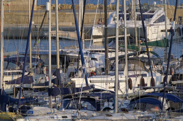 Italie Sicile Méditerranée Marina Ragusa Province Raguse Octobre 2022 Yachts — Photo