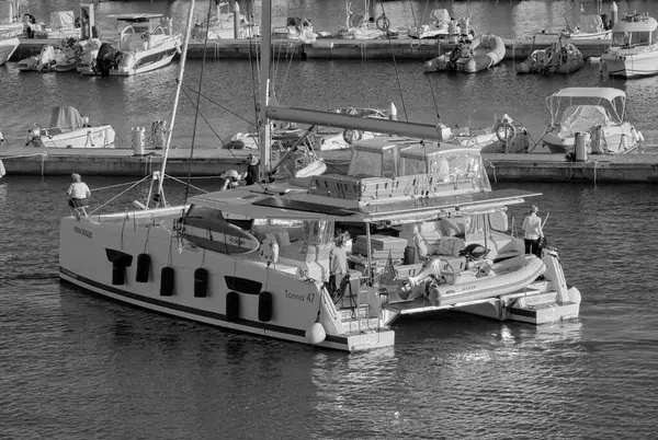 Italien Sizilien Mittelmeer Marina Ragusa Provinz Ragusa Oktober 2022 Menschen — Stockfoto