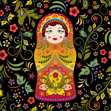 Russian doll clipart