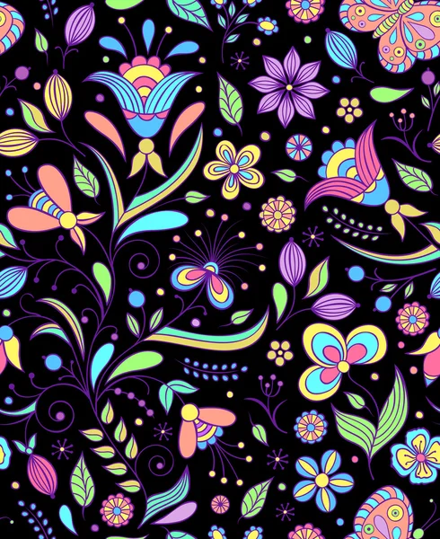 Fondo floral — Vector de stock