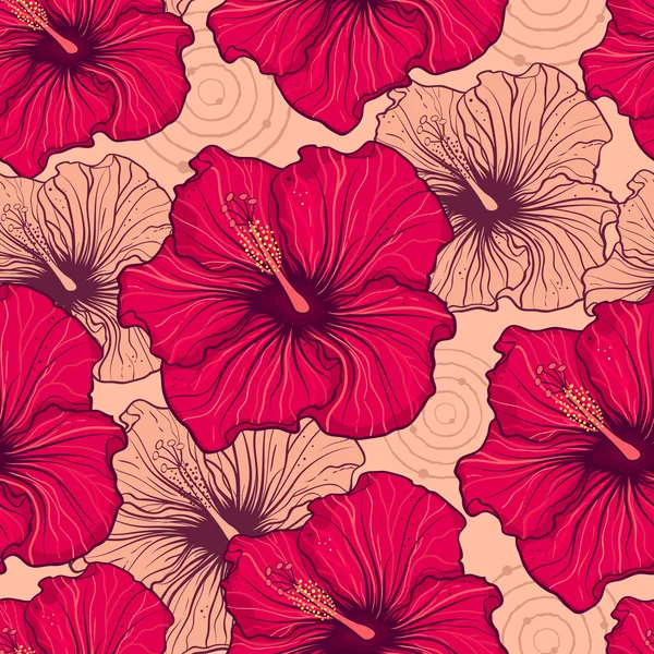 Hibiscus blommor — Stock vektor