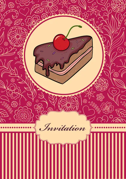 Carte d'invitation — Image vectorielle