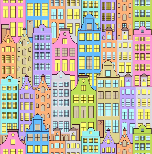 Coloré sity — Image vectorielle