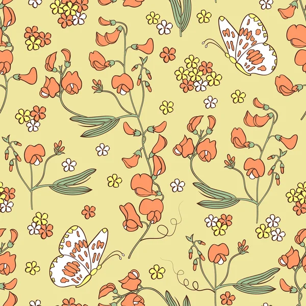 Fond floral — Image vectorielle