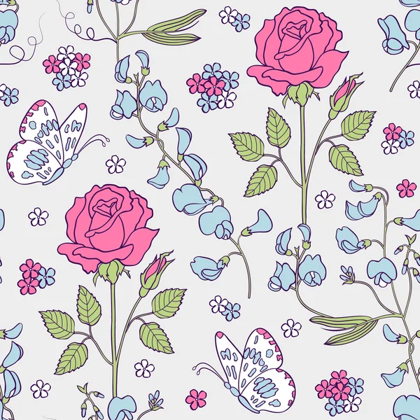 Fondo floral — Archivo Imágenes Vectoriales