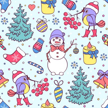 Renkli, pürüzsüz Noel deseni