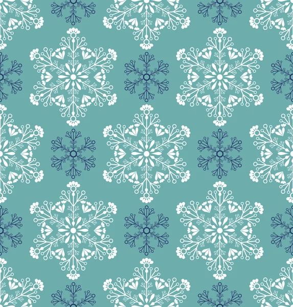 Paterm avec flocons de neige abstraits — Image vectorielle
