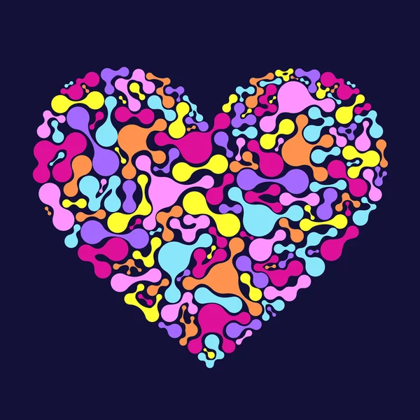 Abstract colorful heart — Stock Vector