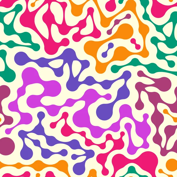 Abstraktes farbenfrohes, nahtloses Muster — Stockvektor