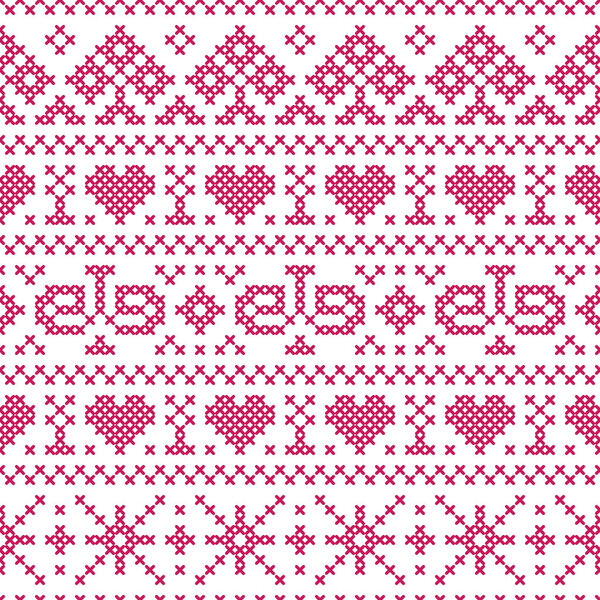 вышивка поперечного стежка
