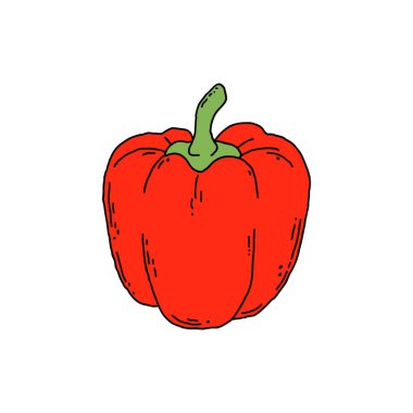 Karalama stilinde biber.