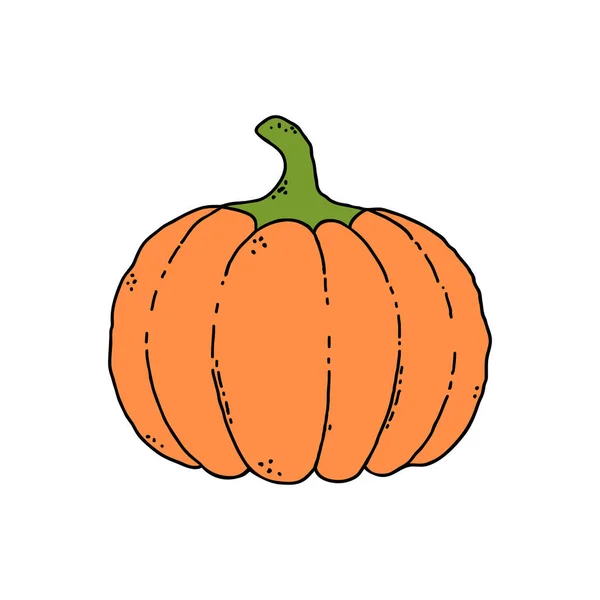 Calabaza en estilo garabato. — Archivo Imágenes Vectoriales