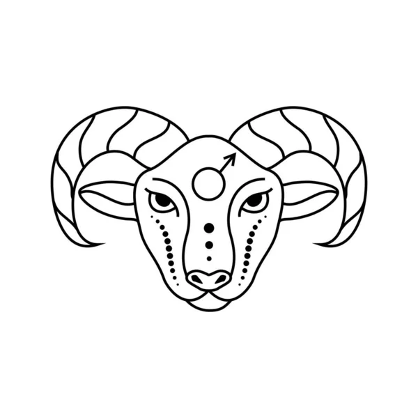 Signo del zodiaco de Aries — Vector de stock