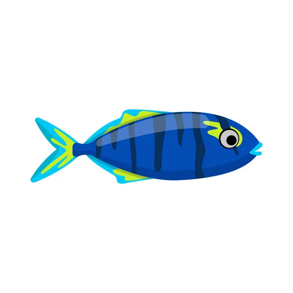 Peixe em estilo cartoon — Vetor de Stock