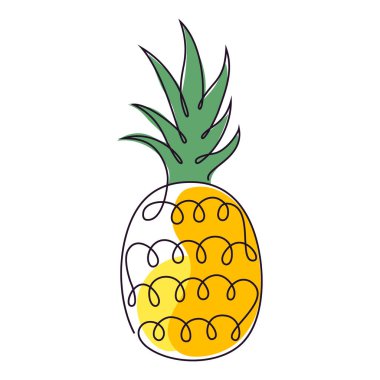 Ananas simgesi çizim biçimi
