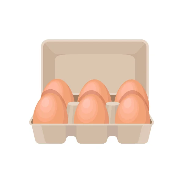 Eggs in cartoon style — Stock Vector