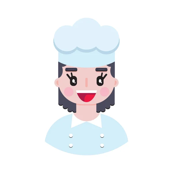 Woman cook in flat style — Stockvector