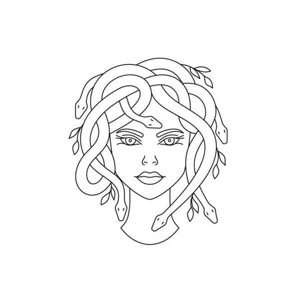 Personaje mitológico Medusa Gorgon — Vector de stock