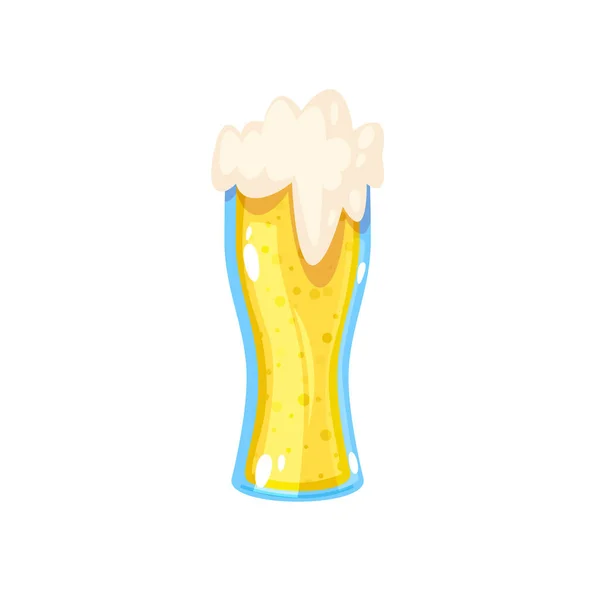 Icona della birra in stile cartone animato — Vettoriale Stock