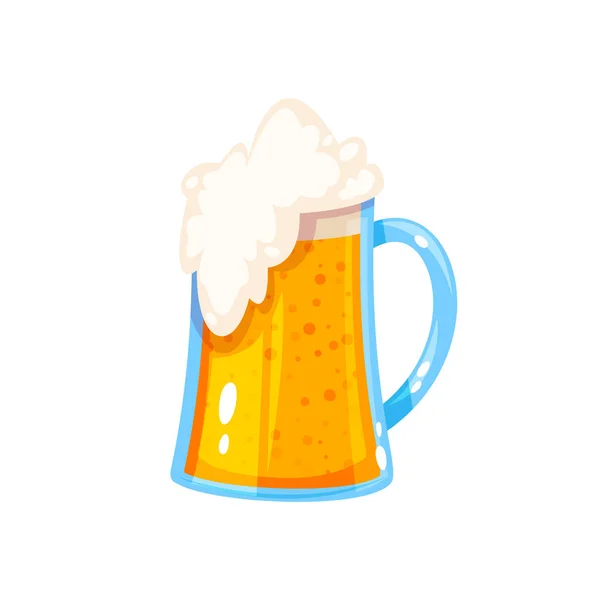 Beer icon in cartoon style — Stock Vector