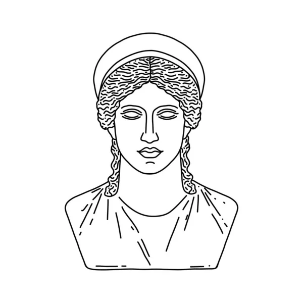 Diosa griega Hera — Vector de stock