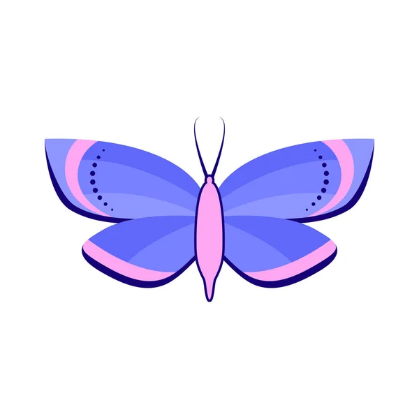 Mariposa en estilo plano — Vector de stock