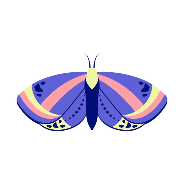 Butterfly in flat style — Vector de stock