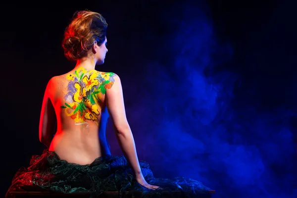 Lowkey resimlerbodypainting — Stok fotoğraf