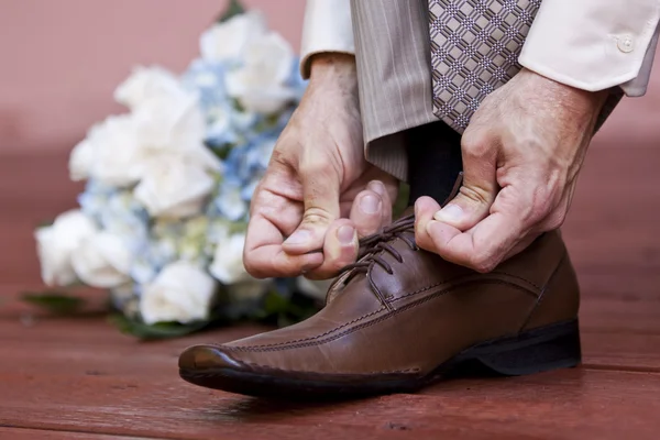 Sapatos castanhos — Fotografia de Stock