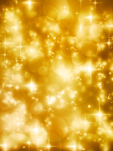 Festivo golde bokeh luces vector fondo — Vector de stock