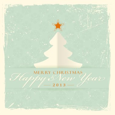 metin mutlu Noeller ve mutlu yeni yıl ile Noel ağacı