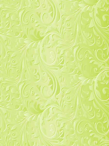 Schöne grüne blumige Hintergrund — Stockvektor