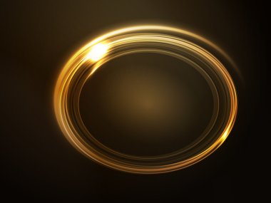 vektör çerçeve, altın